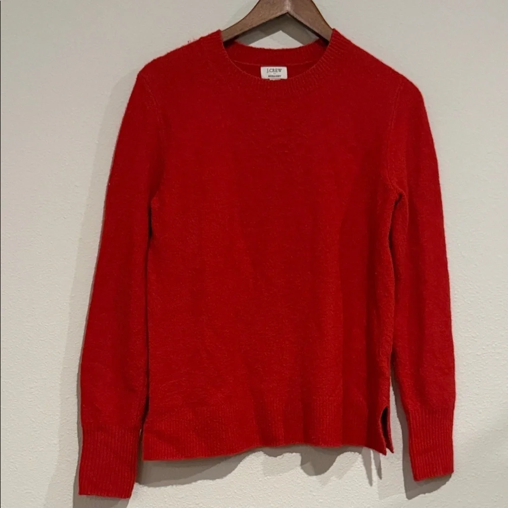 J. Crew Men's Classic Red Crewneck Sweater